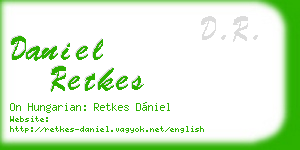 daniel retkes business card